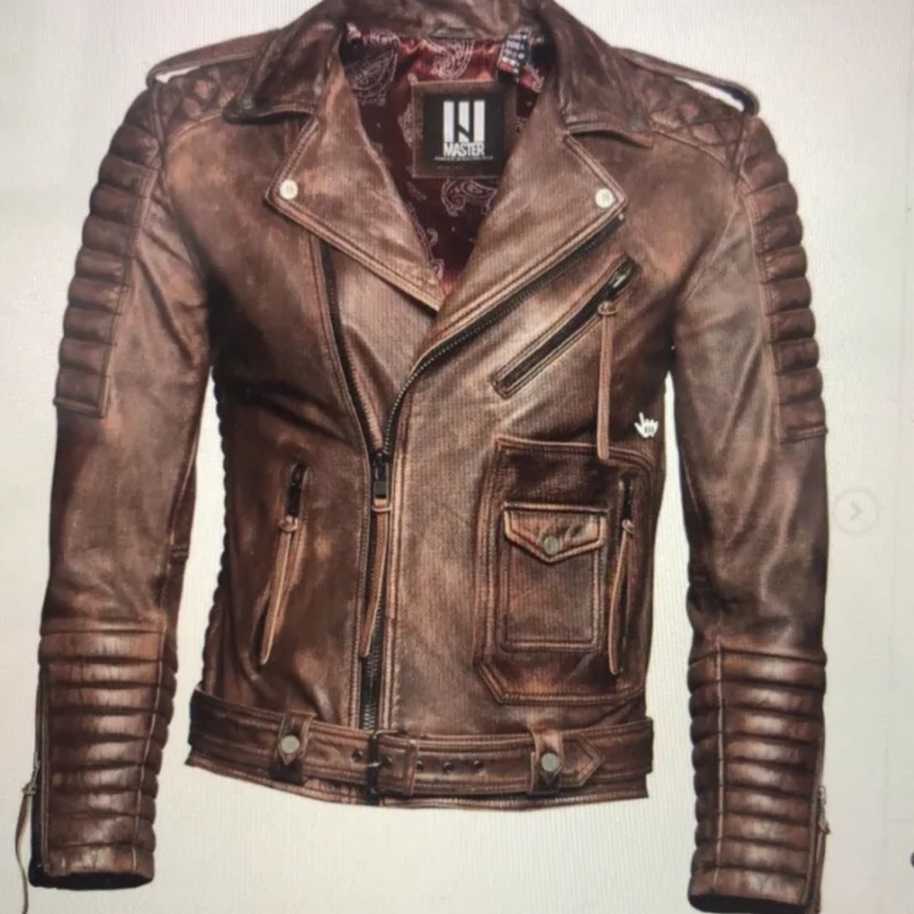 Master Supply Co. Belvedere Rust Leather Jacket